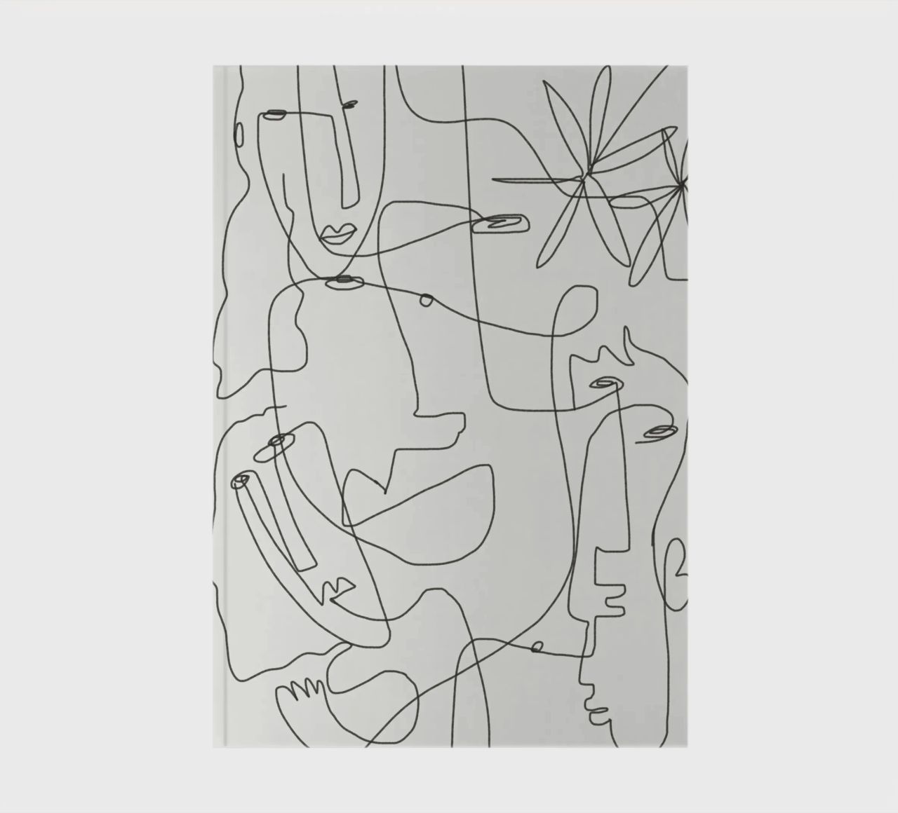 Visages en dessin au trait carnet de notes de Little Dean