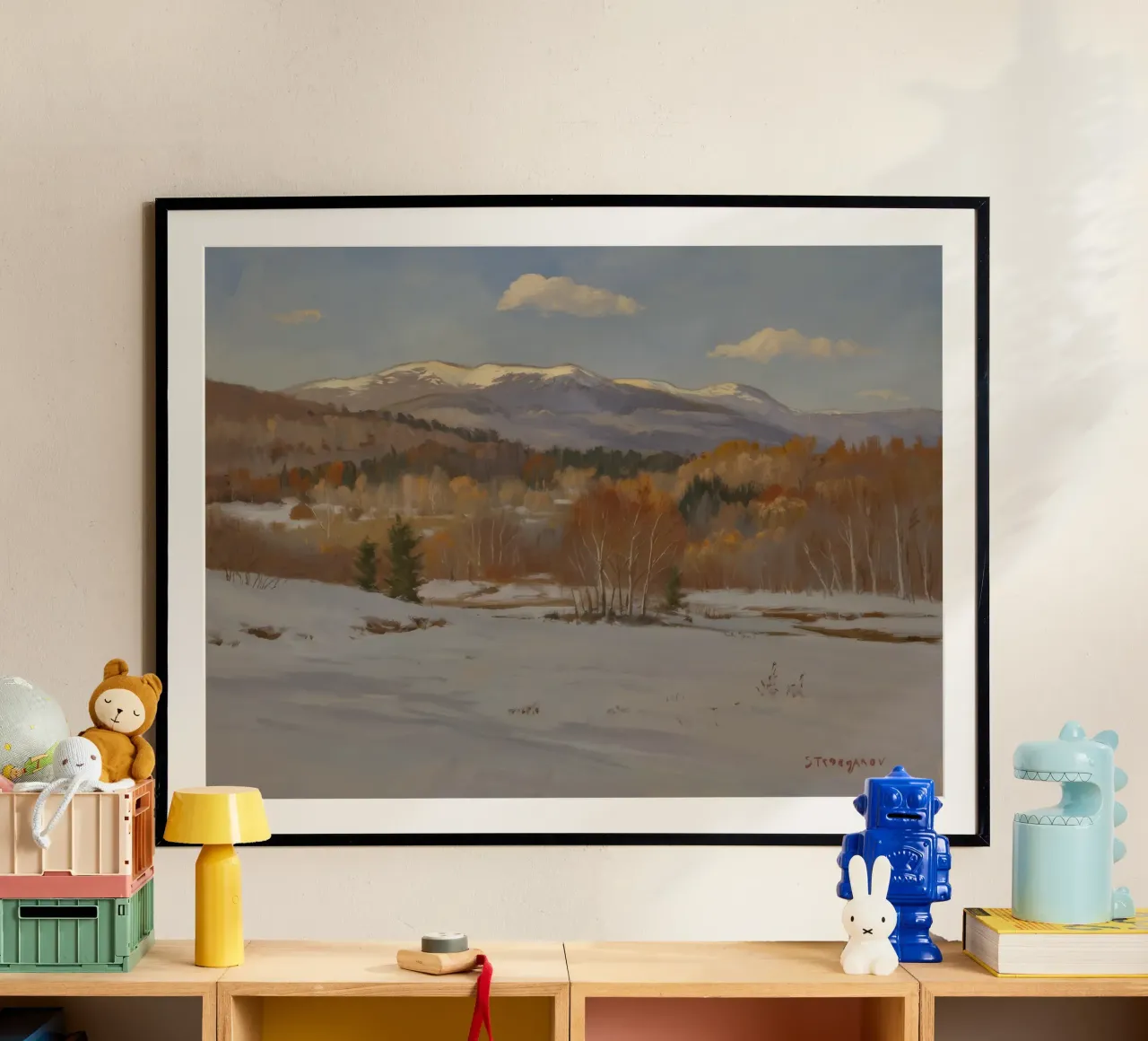 Calma helada de invierno poster de Radiance Landscape