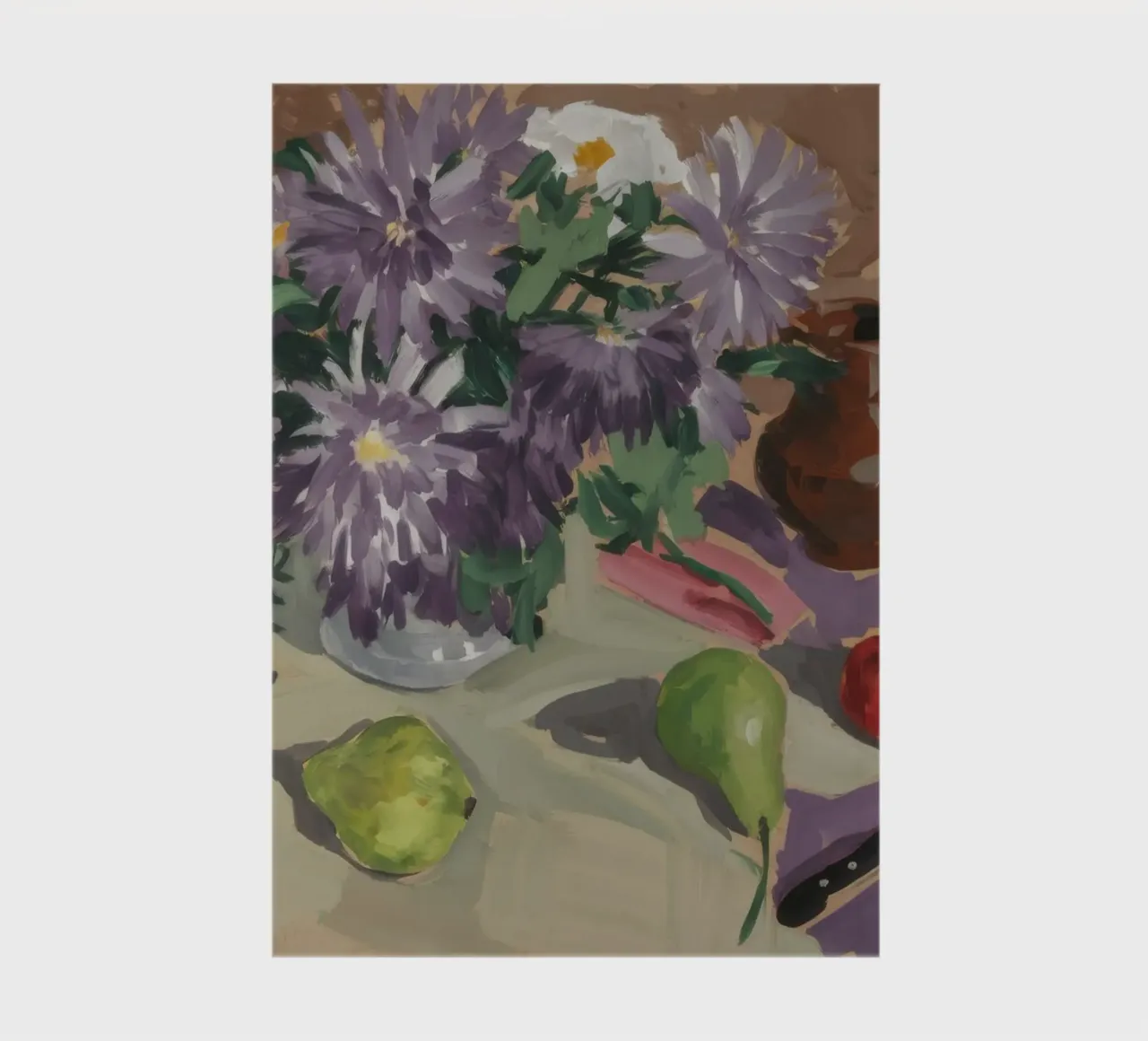 Aster's Pear Grace notebook by Radiance Landscape
