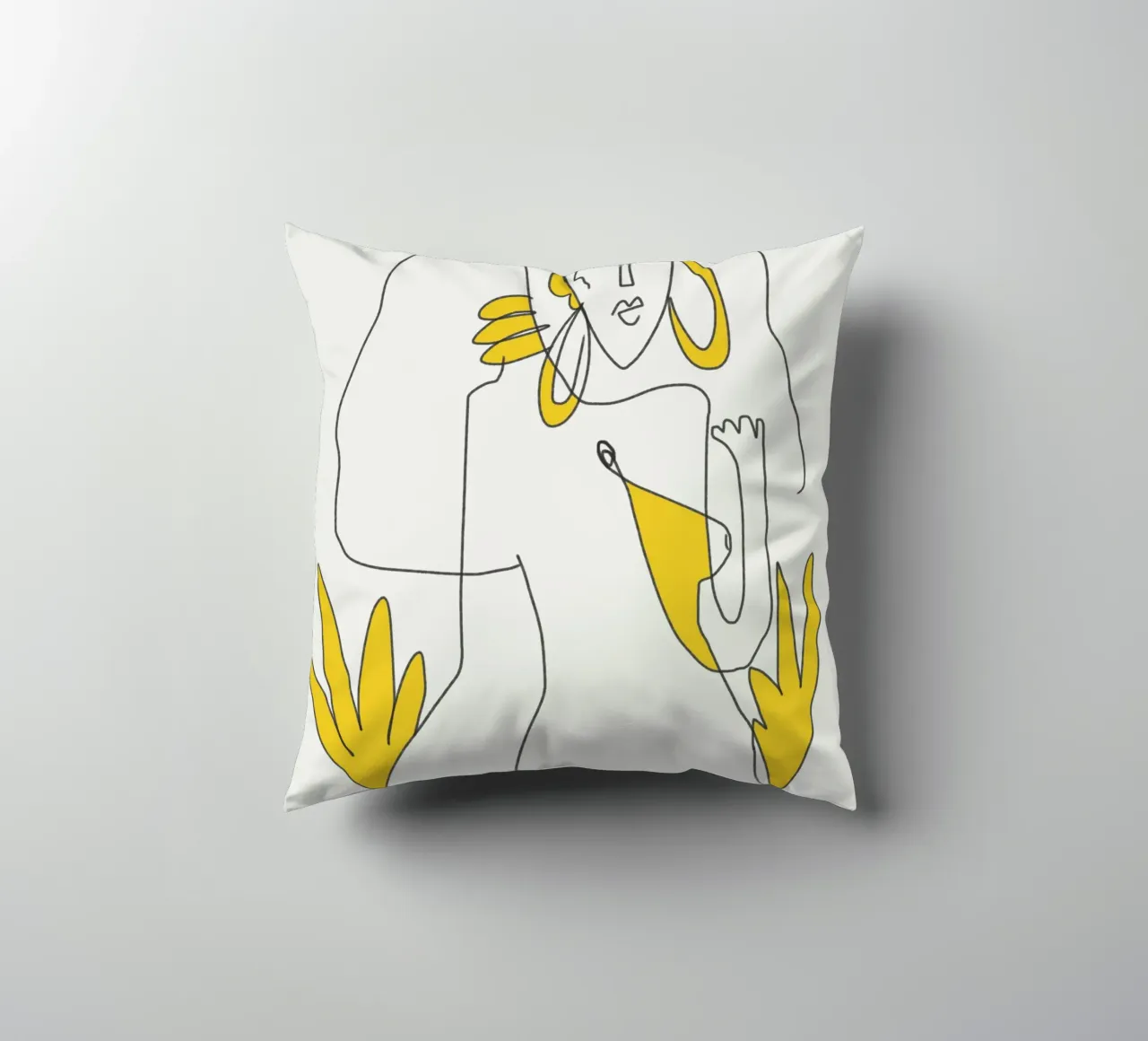 Linee e curve cuscino da Little Dean