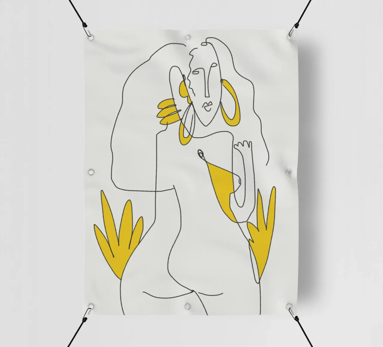 Linee e curve telo in pvc da Little Dean