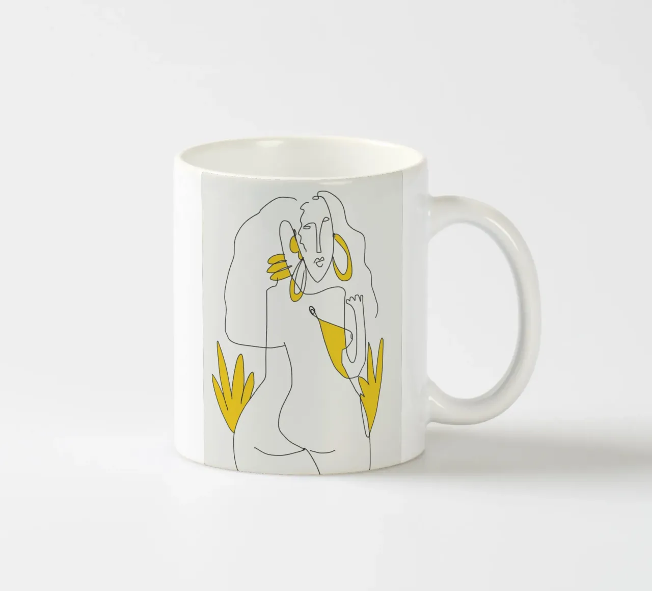 Linee e curve tazza in ceramica da Little Dean