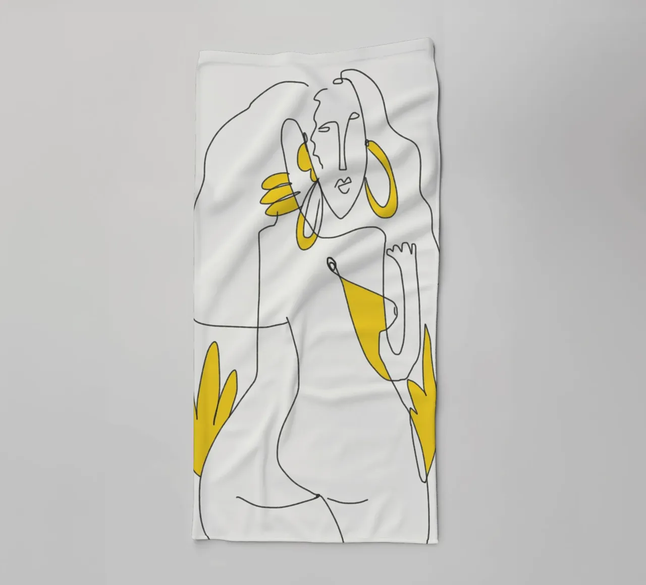 Linee e curve asciugamano da bagno da Little Dean