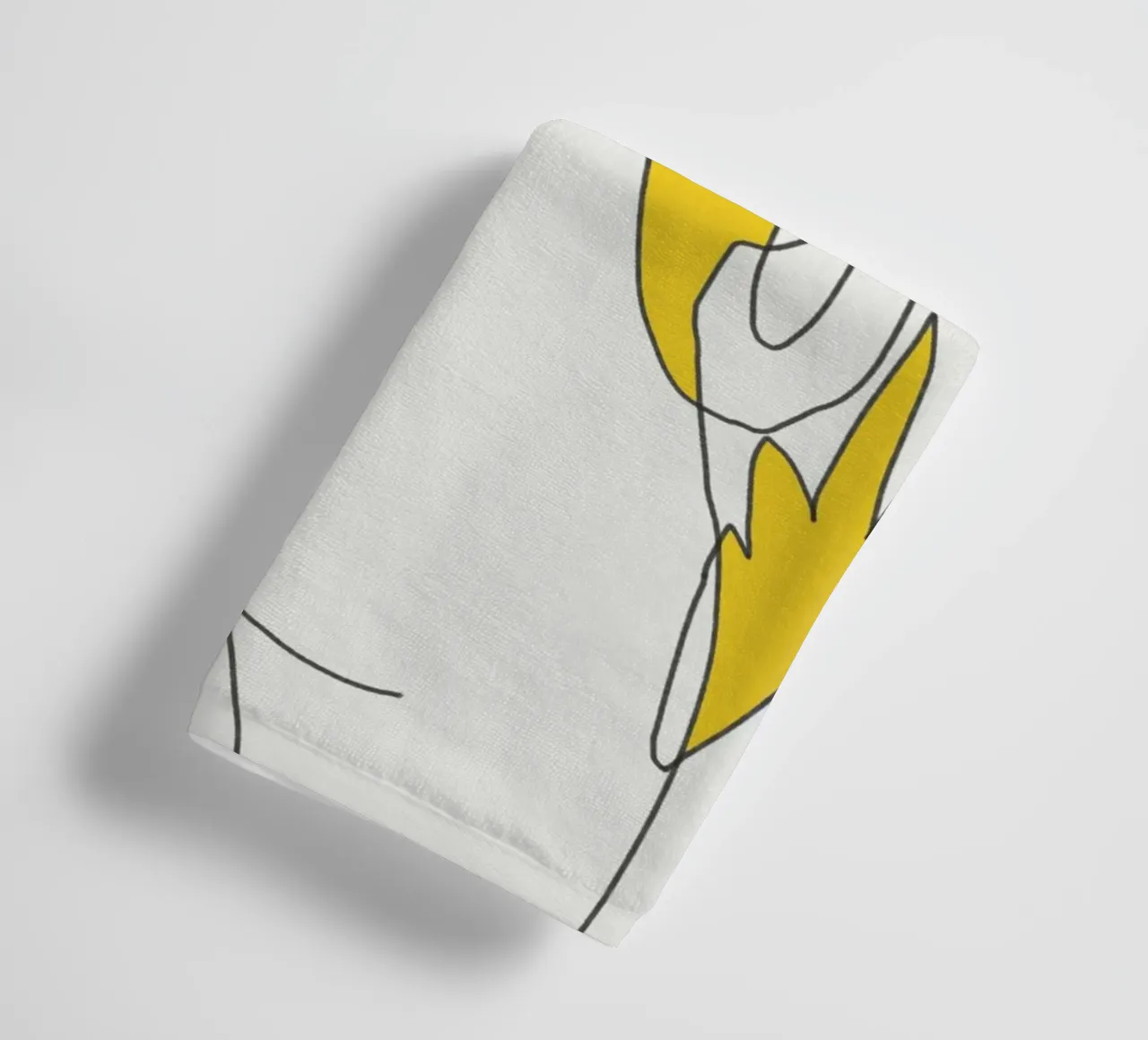 Linee e curve asciugamano da bagno da Little Dean