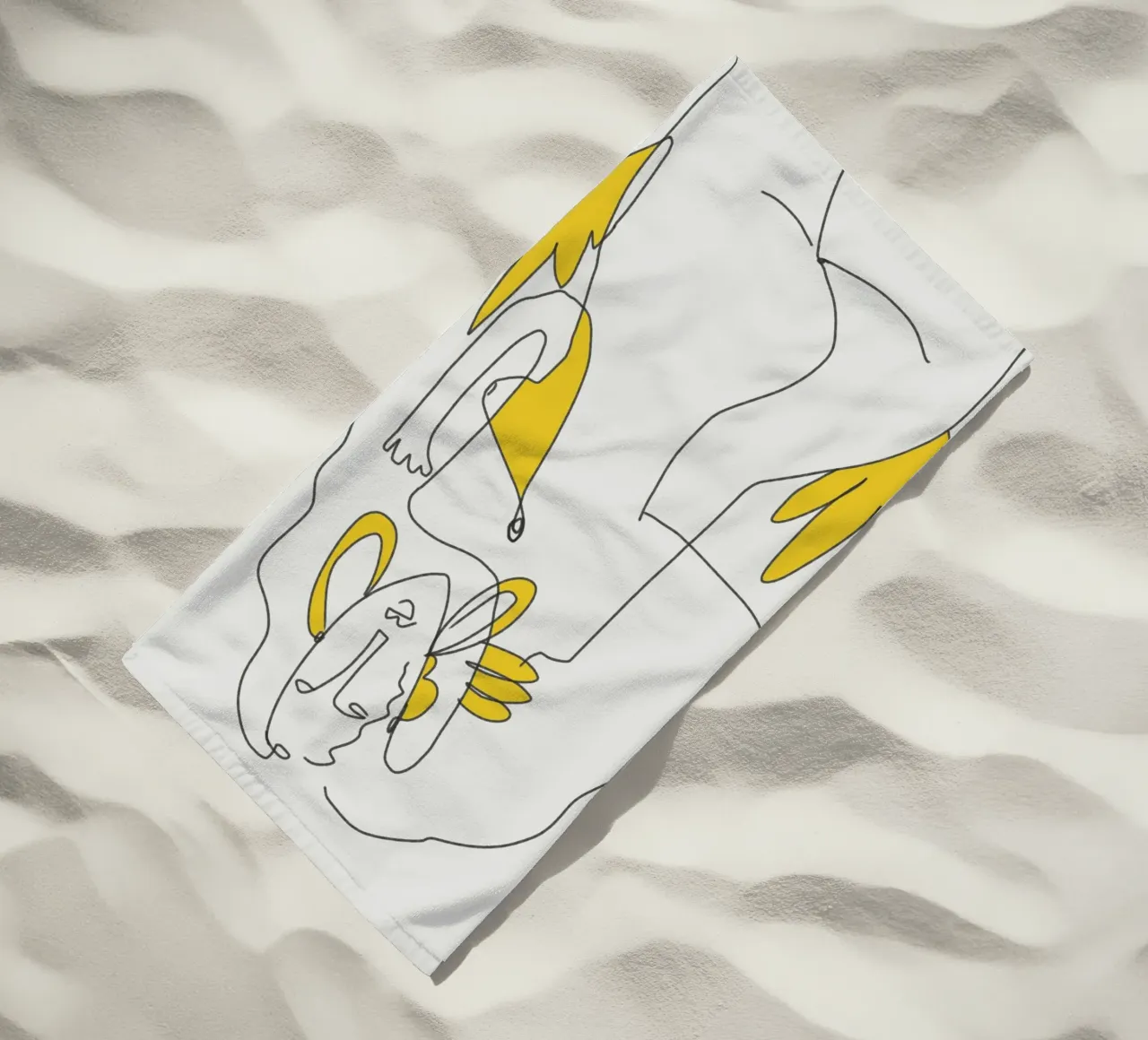 Linee e curve telo mare da Little Dean