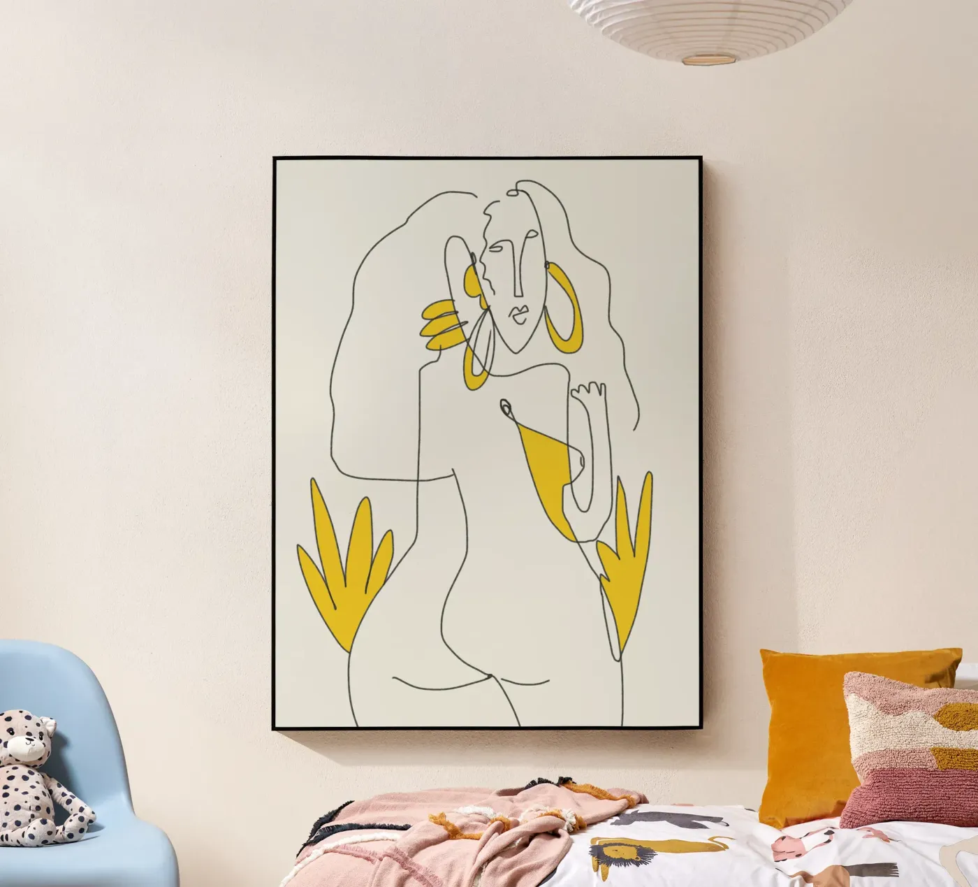 Lines and curves Acryl-Glas von Little Dean