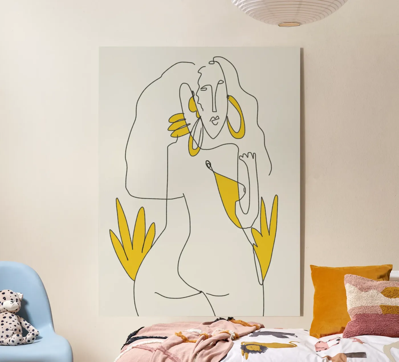 Lines and curves Acryl-Glas von Little Dean