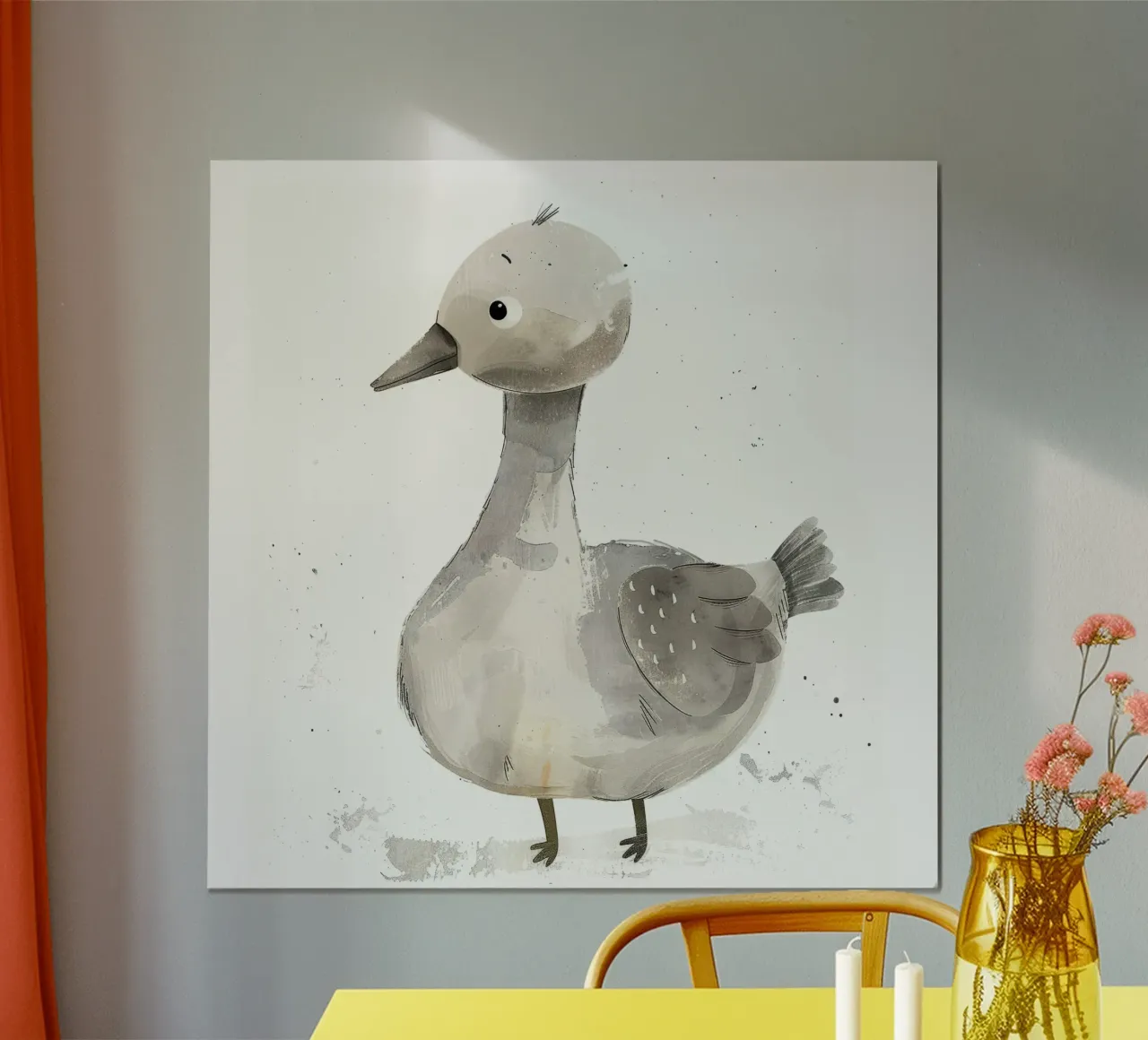 Sublime Grey Goose à la beauté minimaliste poster de DesignDoodle