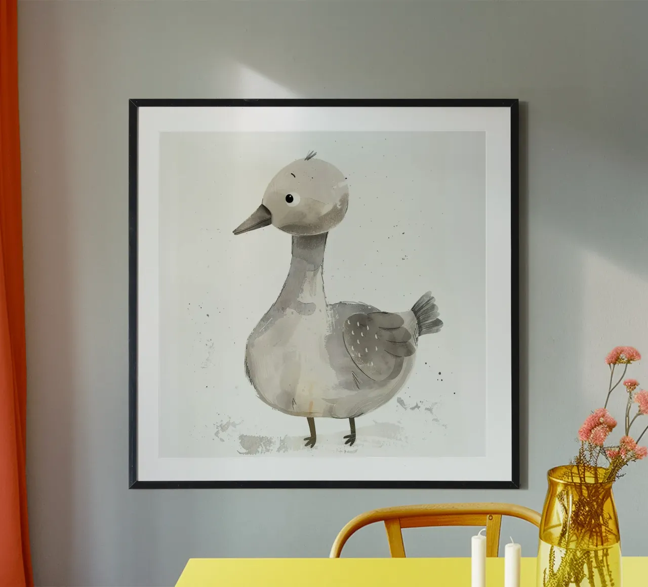 Sublime Grey Goose à la beauté minimaliste poster de DesignDoodle