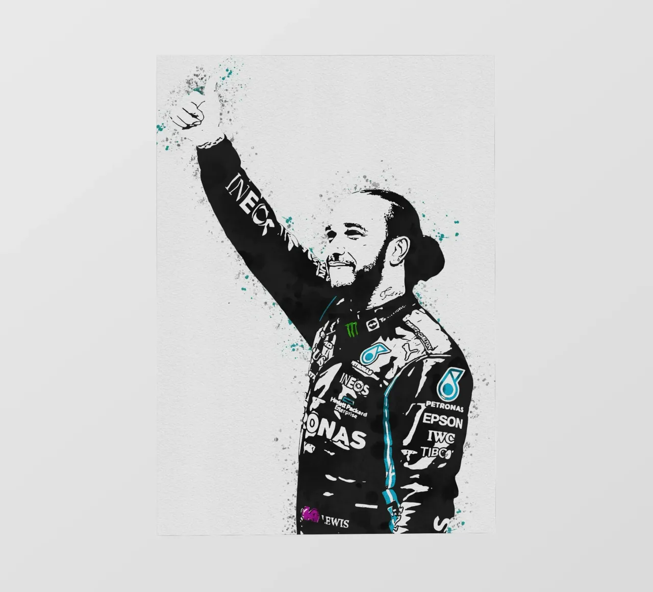 lewis hamilton telo in pvc da tenten
