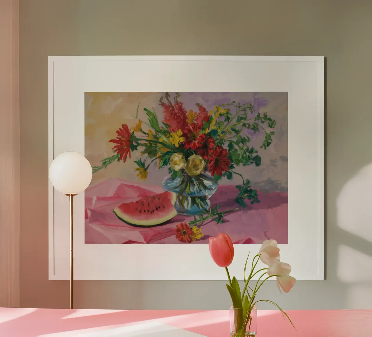 Wassermelone Blumige Helligkeit Hahnemühle von Radiance Landscape