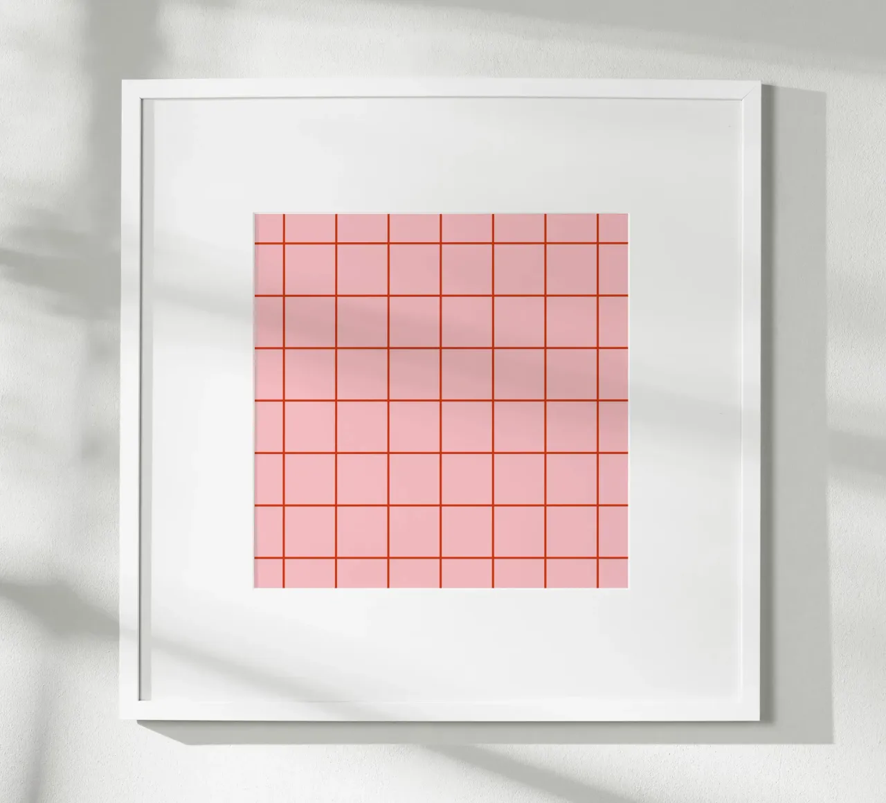 Quadrati a righe - rosa e rosso carta hahnemühle da Wackapacka