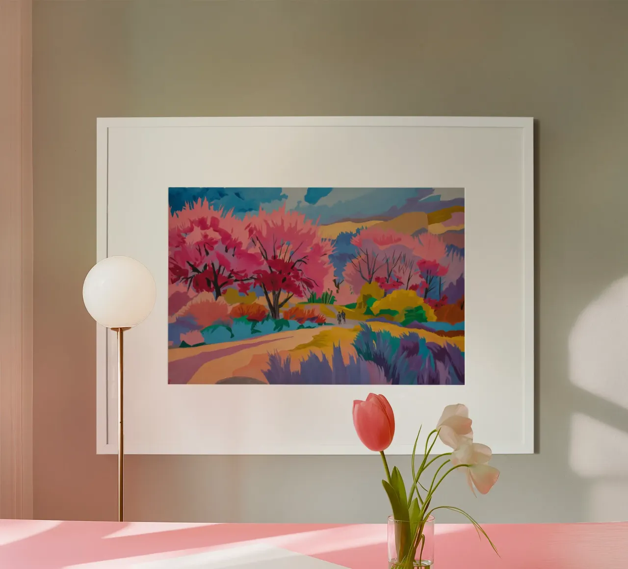 Sakura River Dream carta hahnemühle da Radiance Landscape