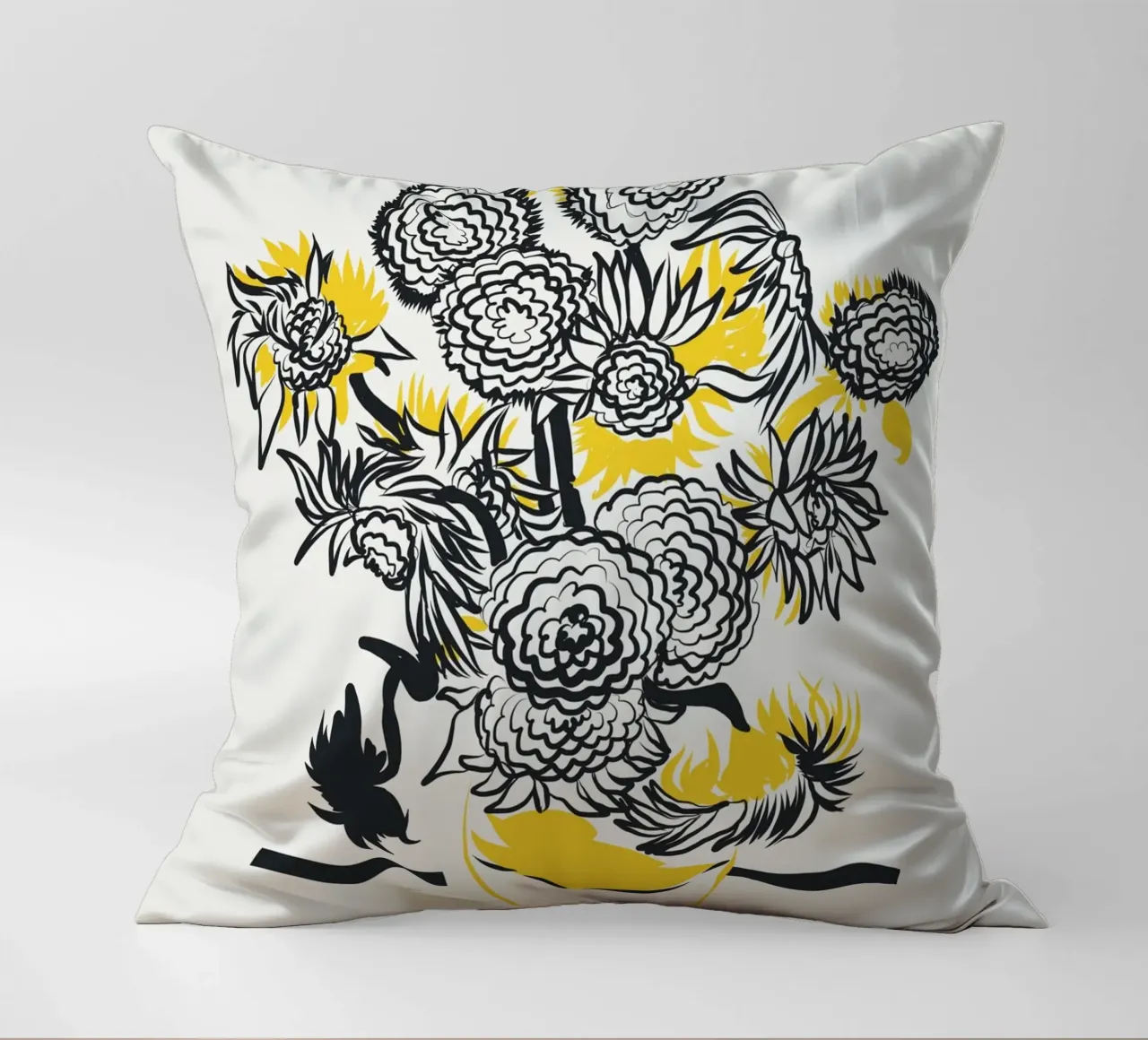 Girasole bicolore cuscino da Little Dean