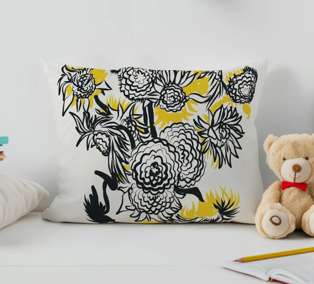 Girasole bicolore cuscino da Little Dean