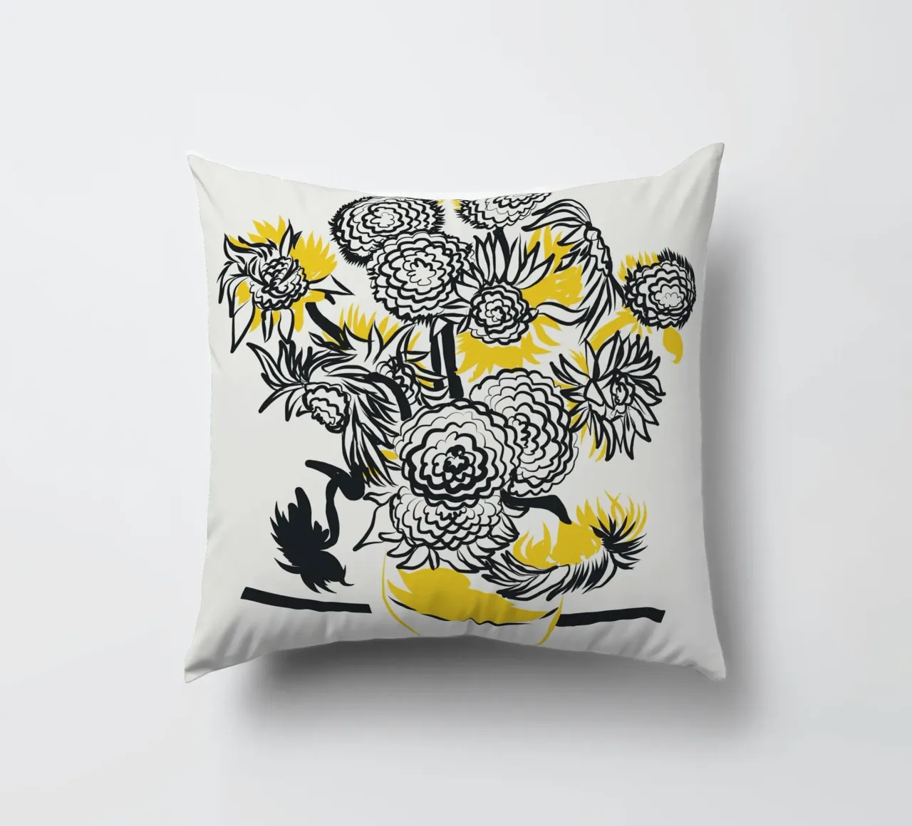 Girasole bicolore cuscino da Little Dean