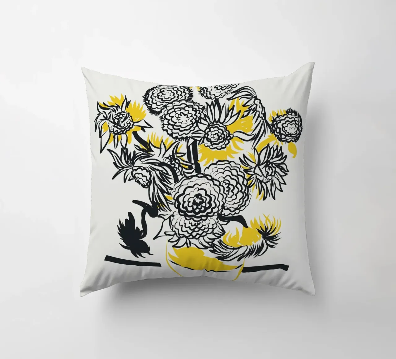 Girasole bicolore cuscino da Little Dean