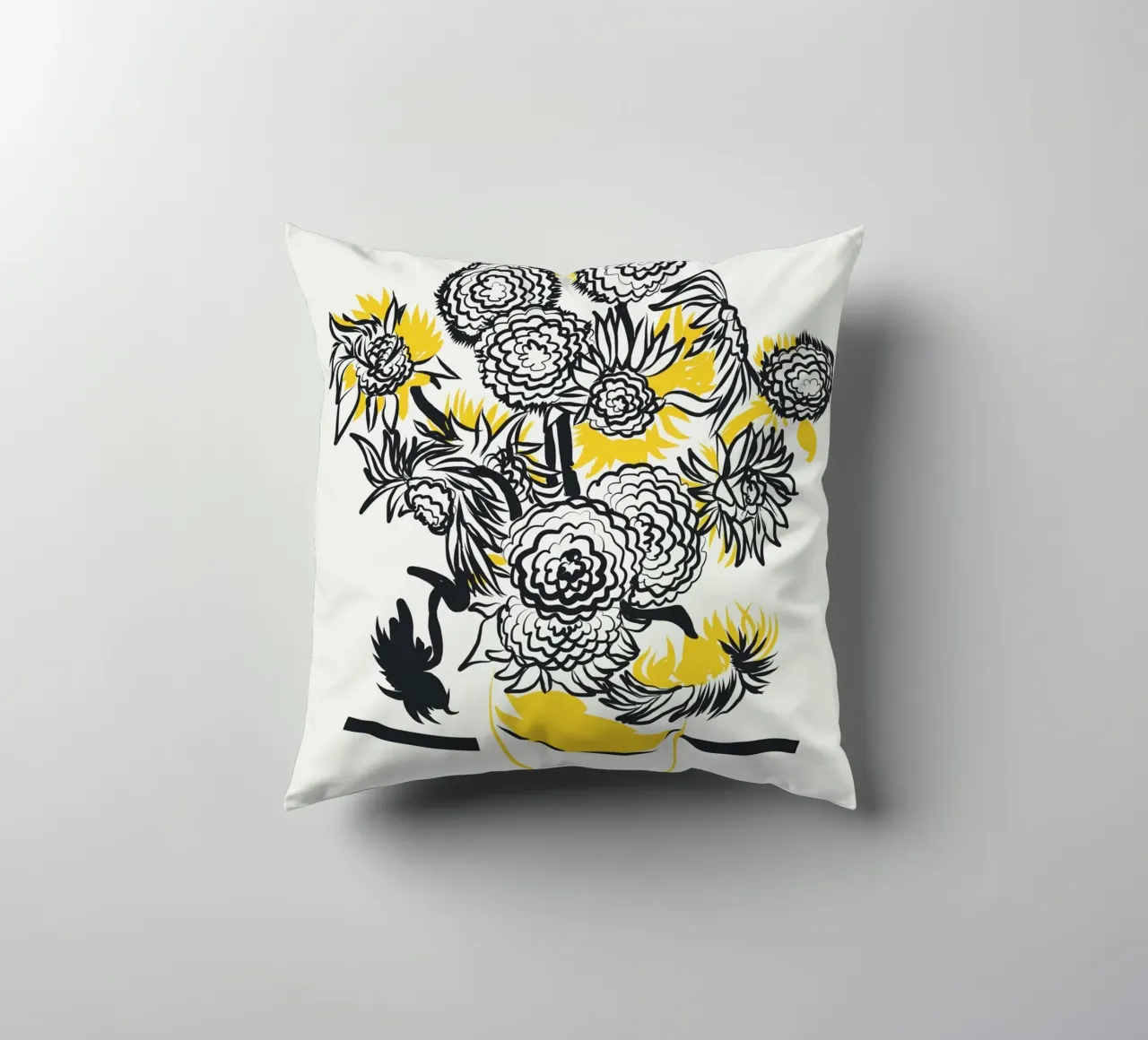 Girasole bicolore cuscino da Little Dean