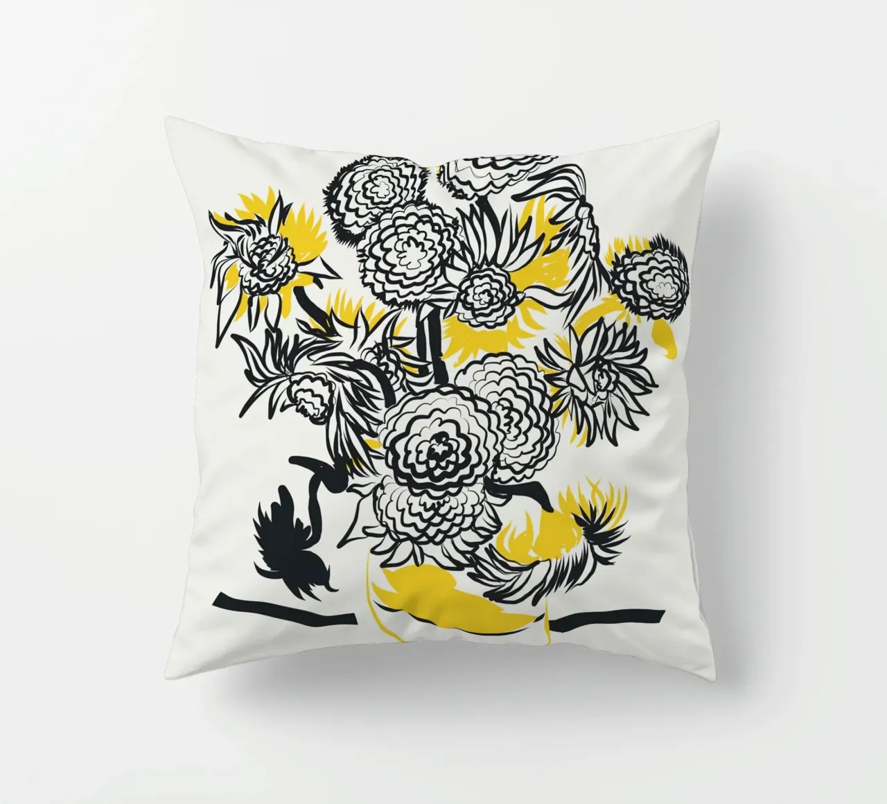 Girasole bicolore cuscino da Little Dean