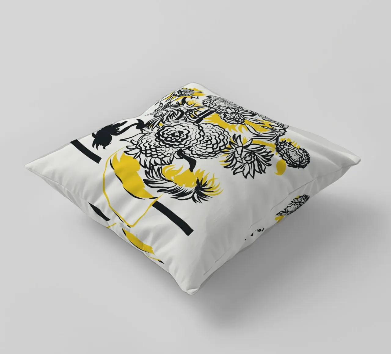 Girasole bicolore cuscino da Little Dean