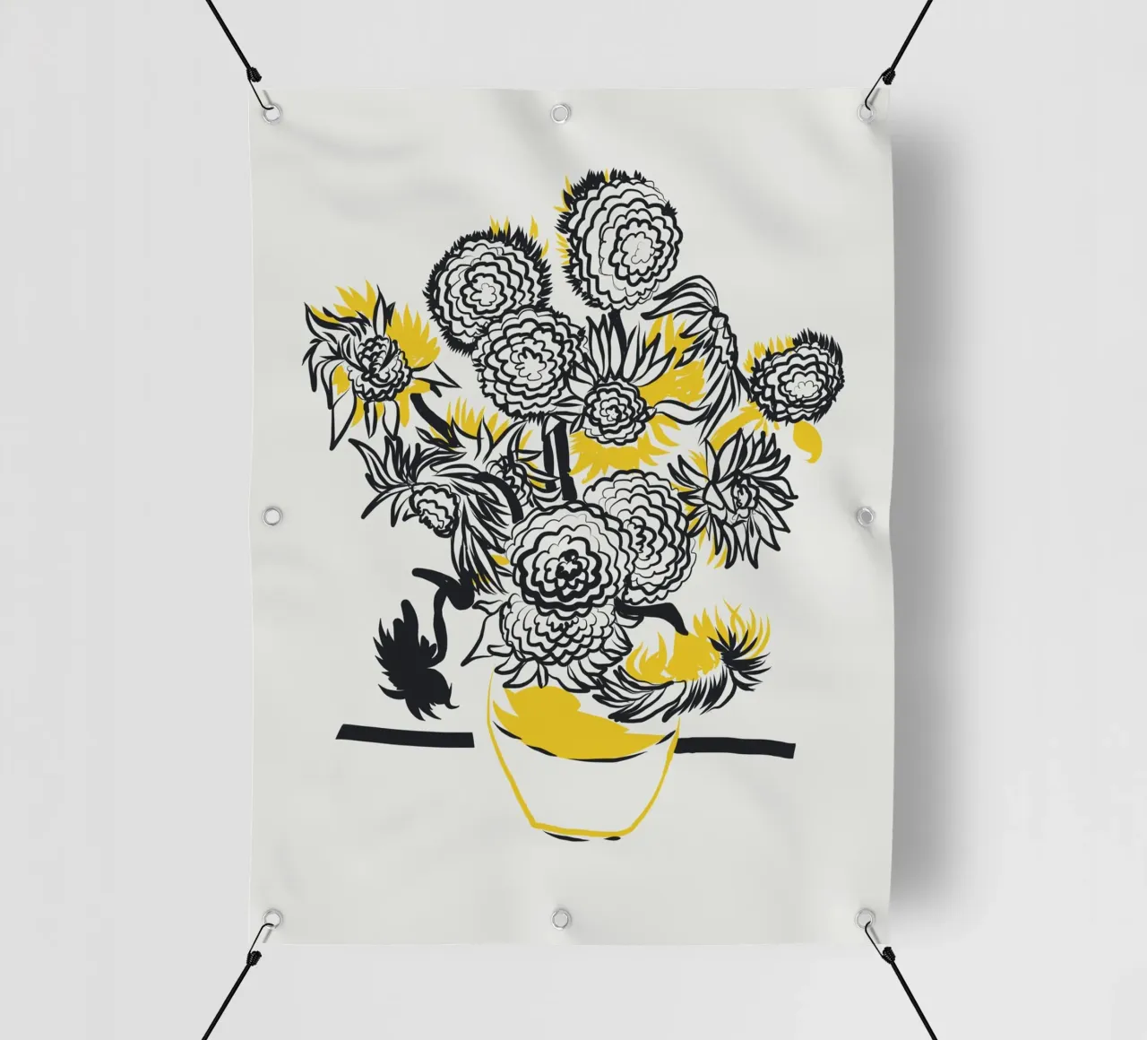 Girasole bicolore telo in pvc da Little Dean