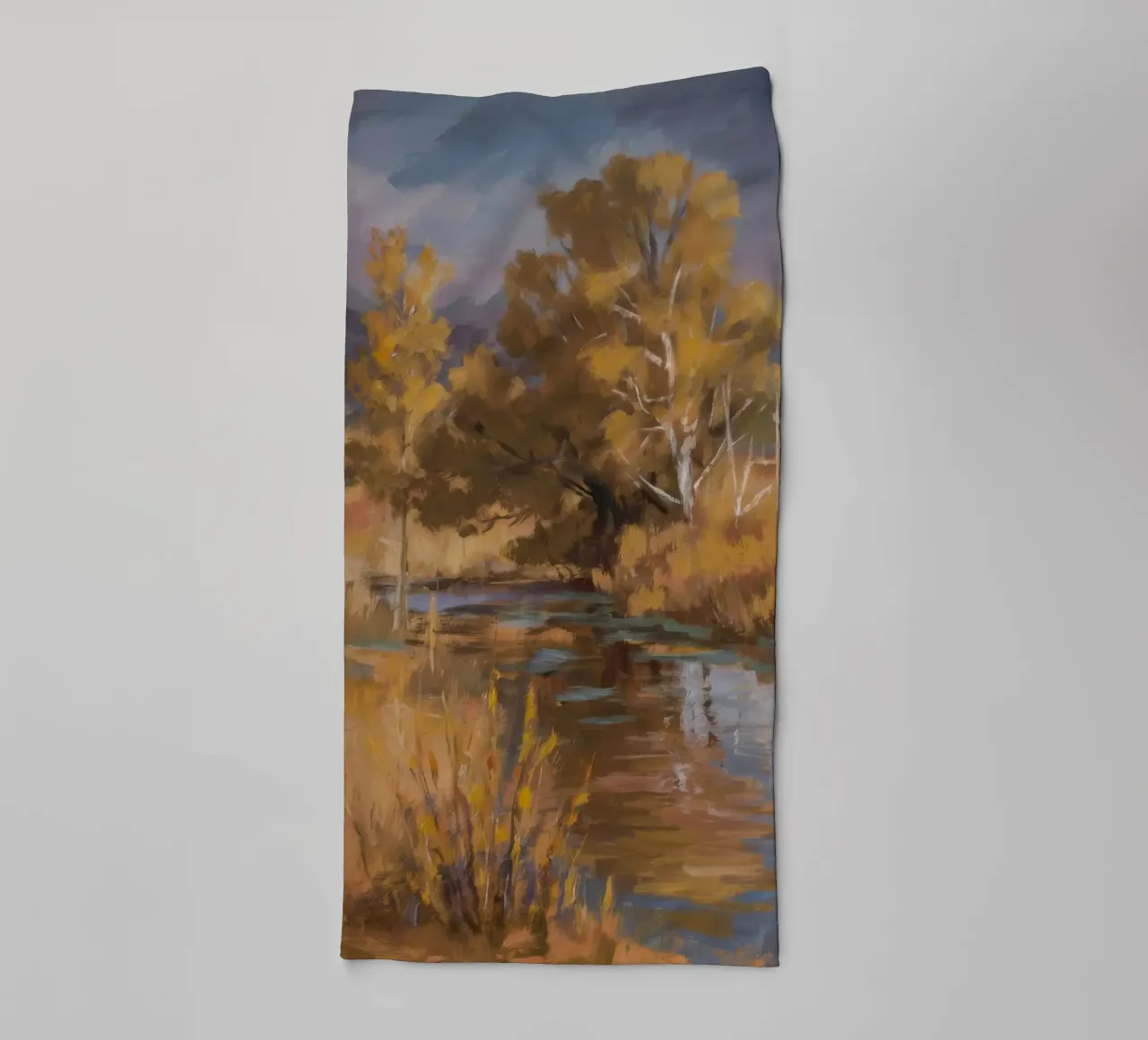 Riflessi autunnali del fiume asciugamano da bagno da Radiance Landscape