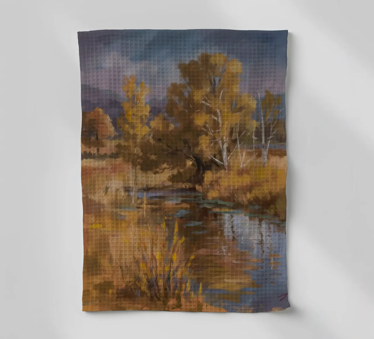 Riflessi autunnali del fiume canovaccio da cucina da Radiance Landscape