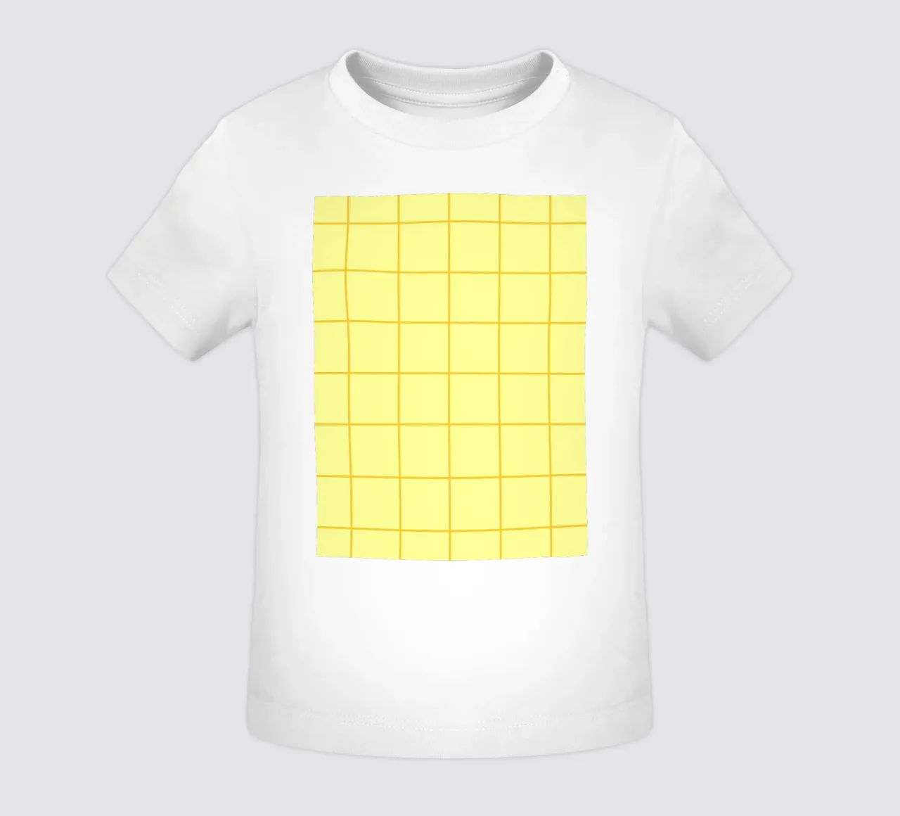 Quadri a righe - giallo limone maglietta neonato da Wackapacka