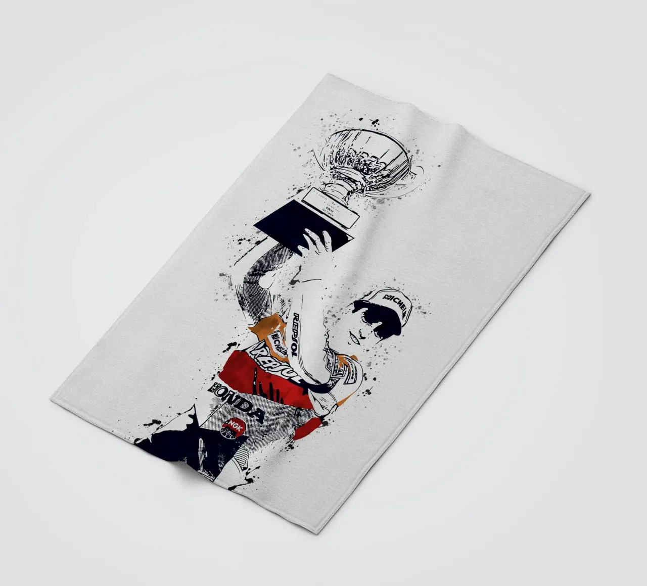 Mick Doohan coperta in pile da tenten