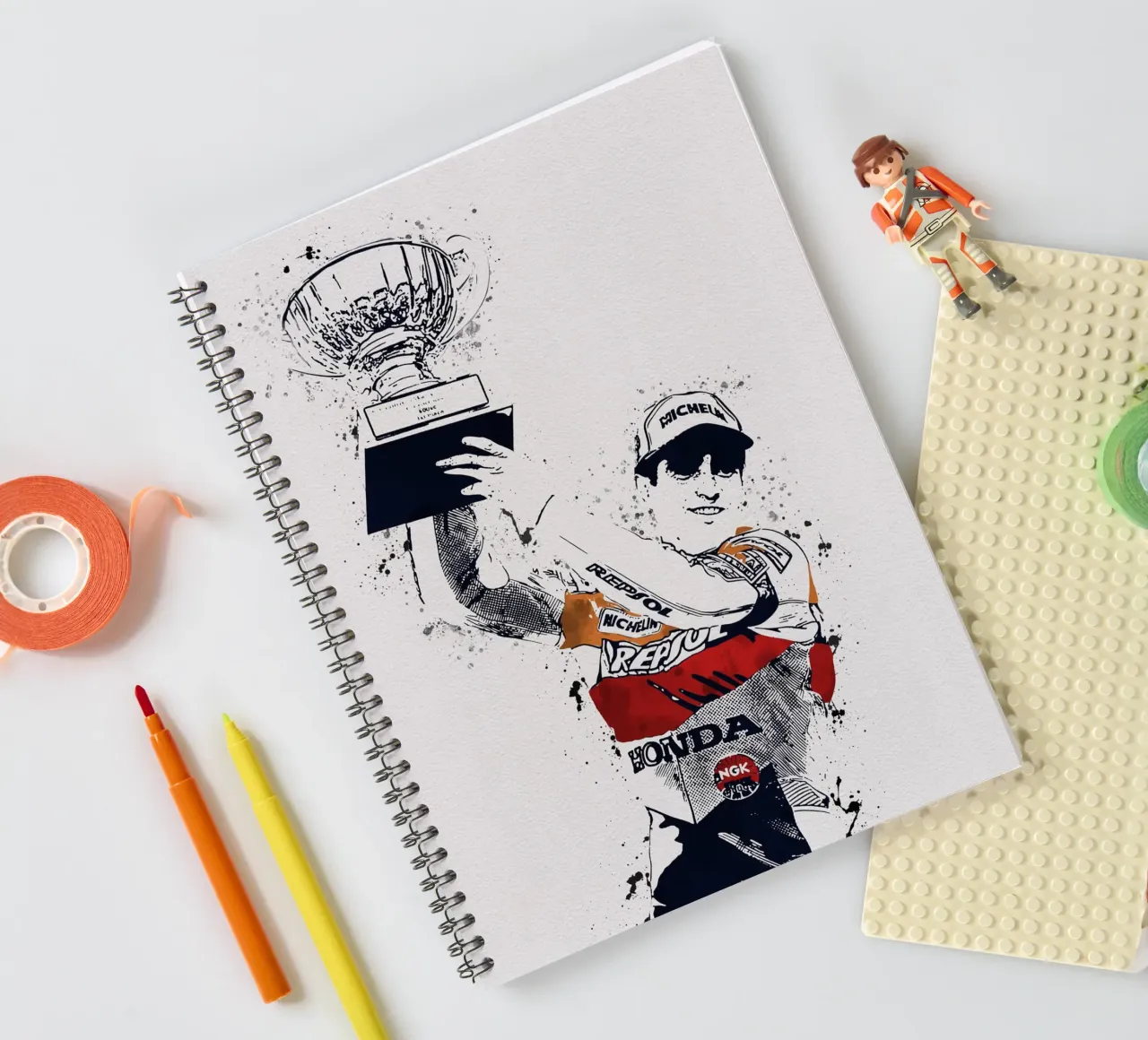 Mick Doohan spiral notebook by tenten