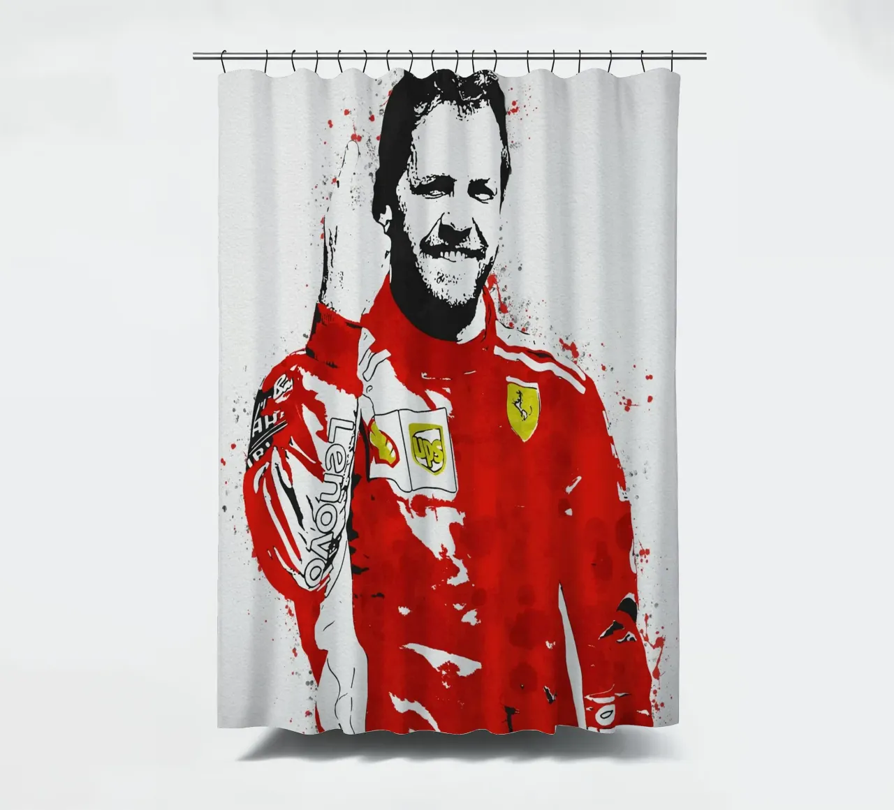 Sebastian Vettel tenda da doccia da tenten
