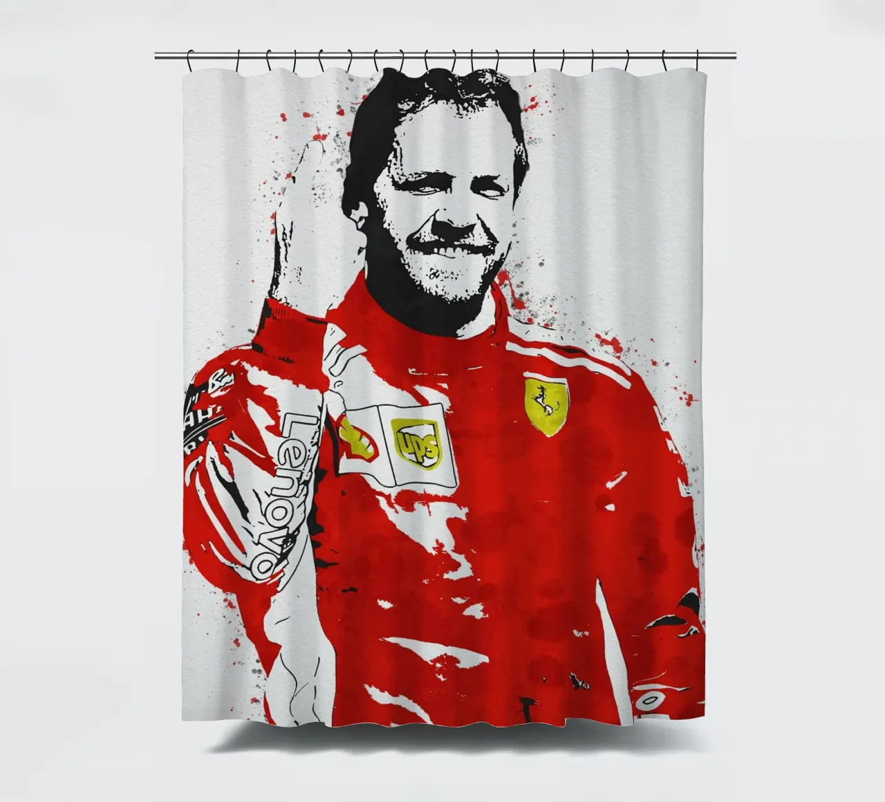 Sebastian Vettel tenda da doccia da tenten