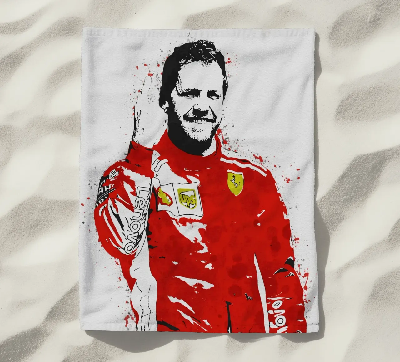 Sebastian Vettel telo mare da tenten