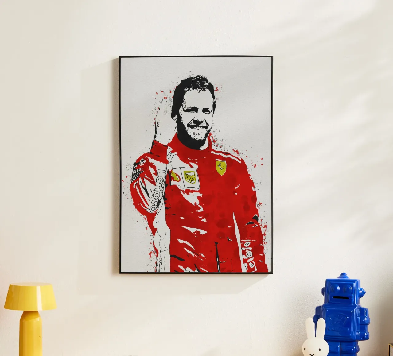 Sebastian Vettel alluminio dibond da tenten