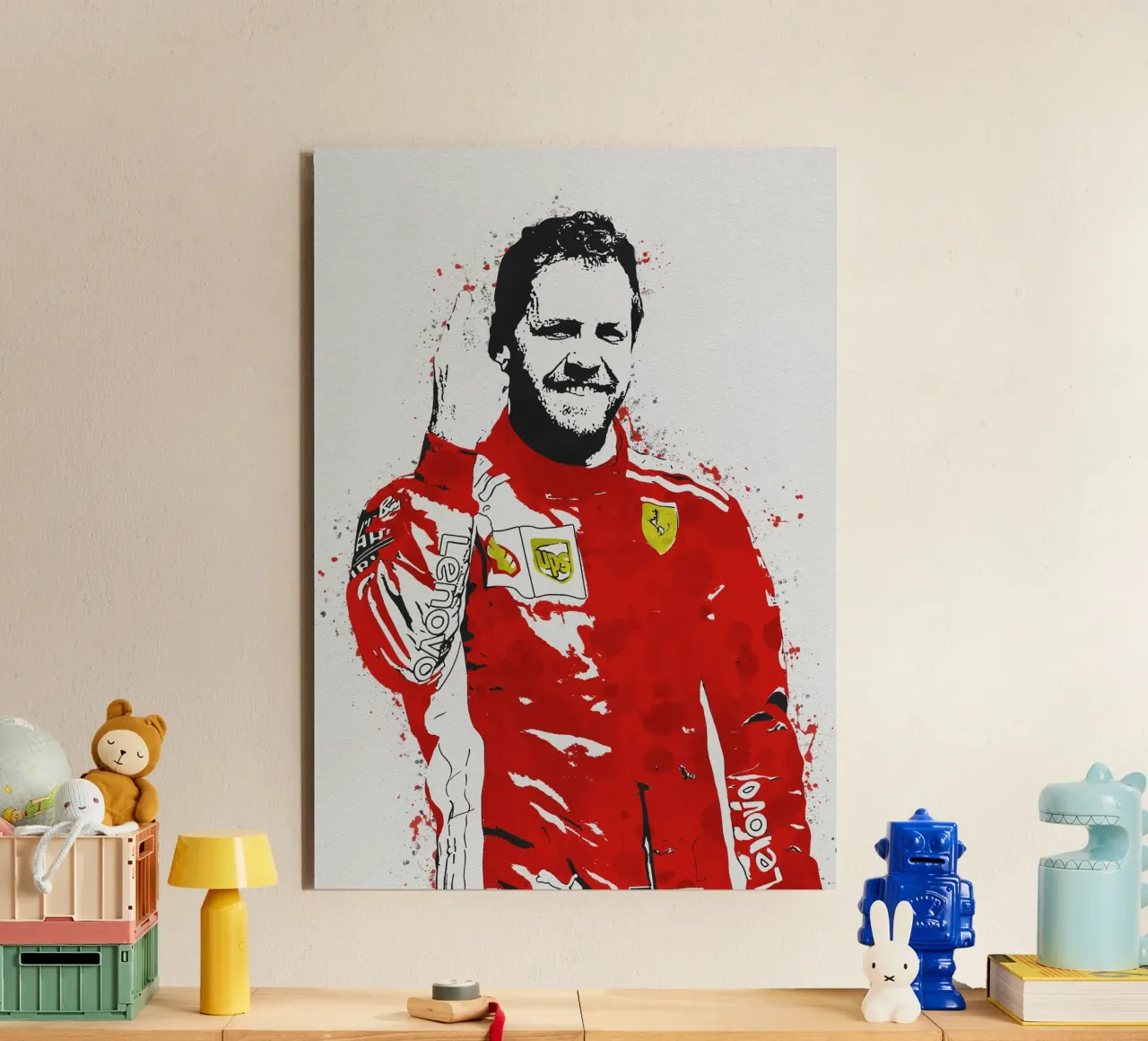 Sebastian Vettel alluminio dibond da tenten