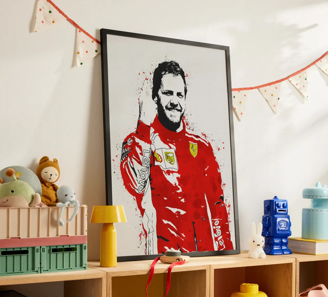 Sebastian Vettel carta hahnemühle da tenten