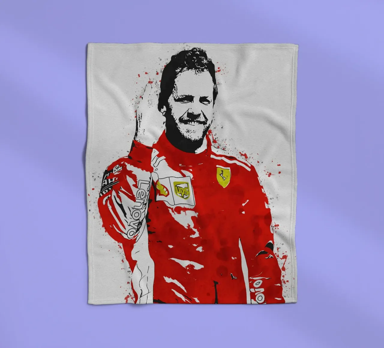 Sebastian Vettel fleece blanket by tenten