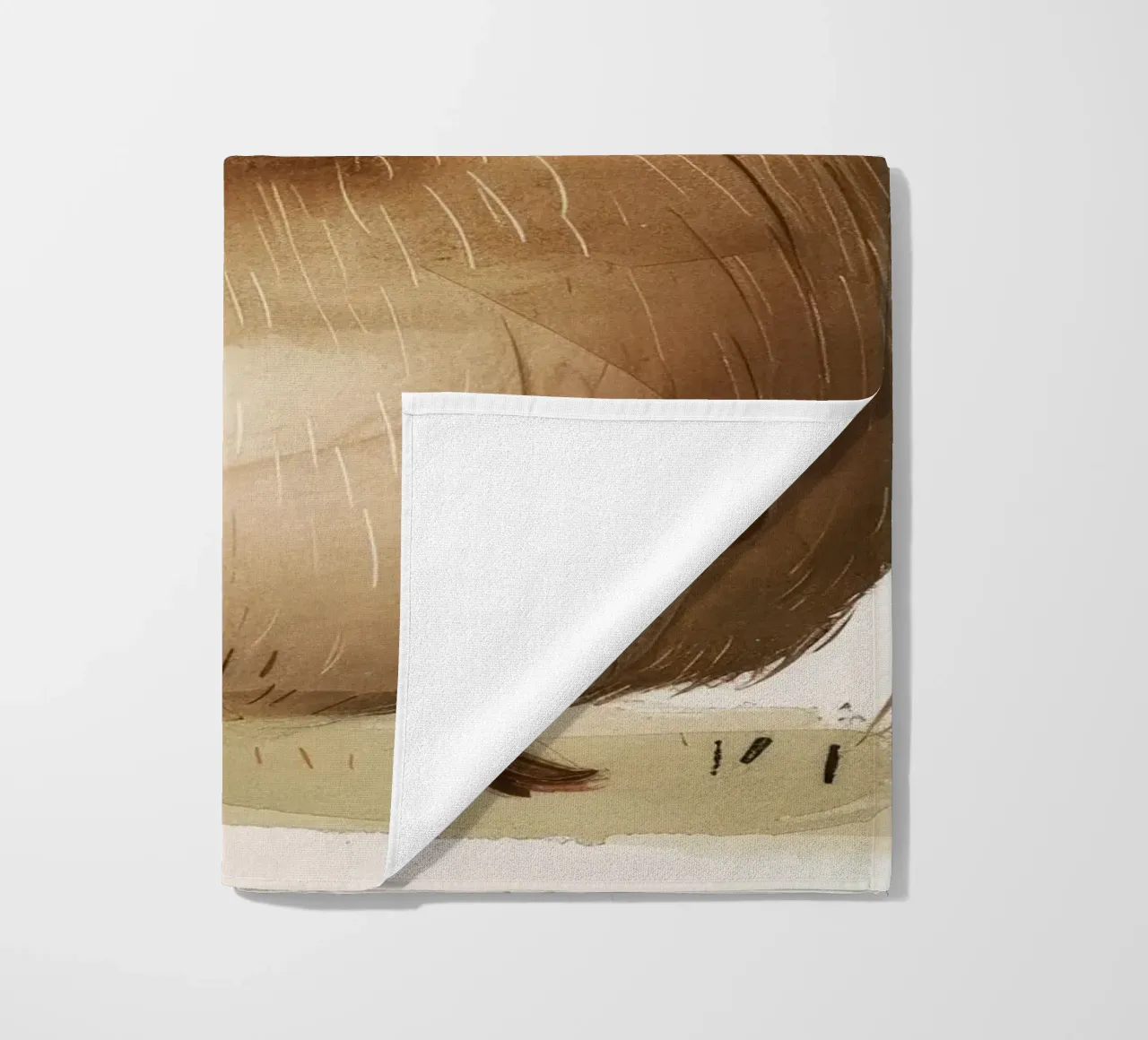 Charming Capybara with Quirky, Playful Spirit beach towel by DesignDoodle