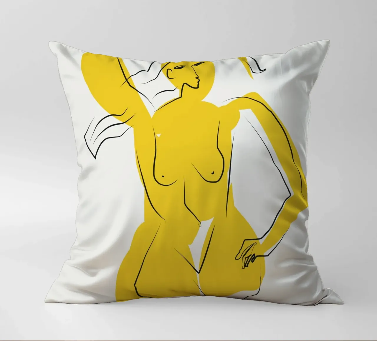 Signora in giallo cuscino da Little Dean