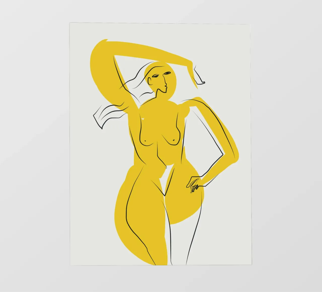 Signora in giallo pellicola backlit da Little Dean