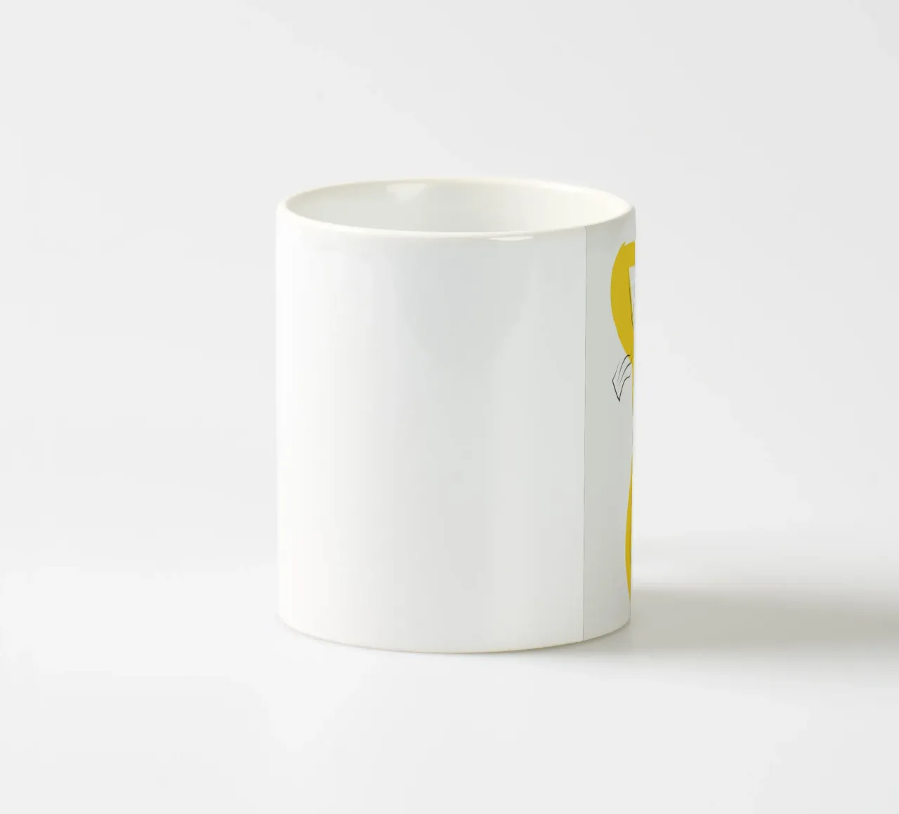 Signora in giallo tazza in ceramica da Little Dean