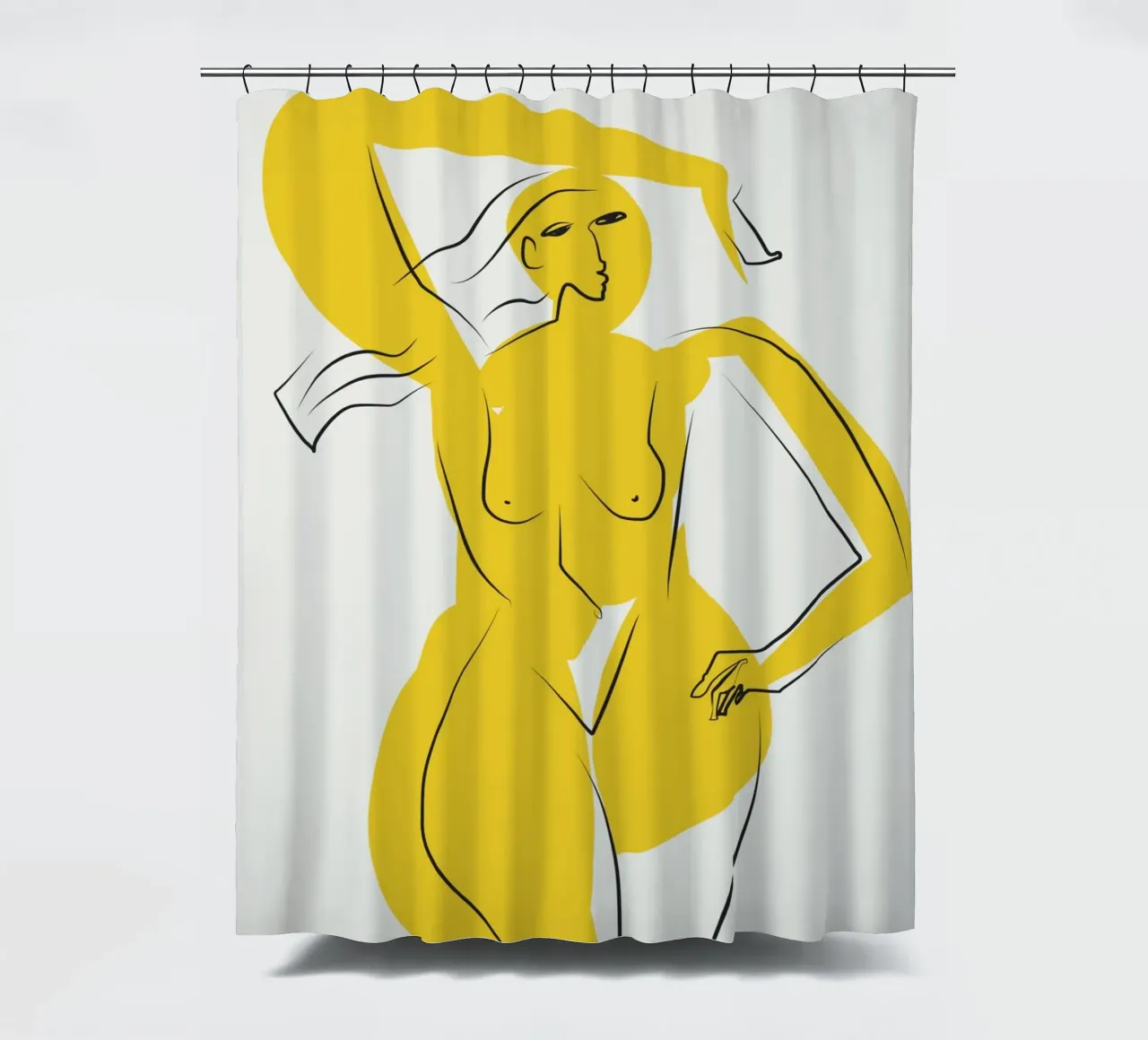 Signora in giallo tenda da doccia da Little Dean