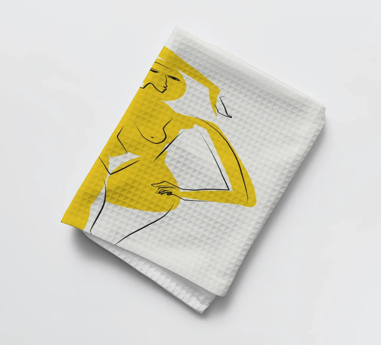 Dame en jaune torchon de Little Dean