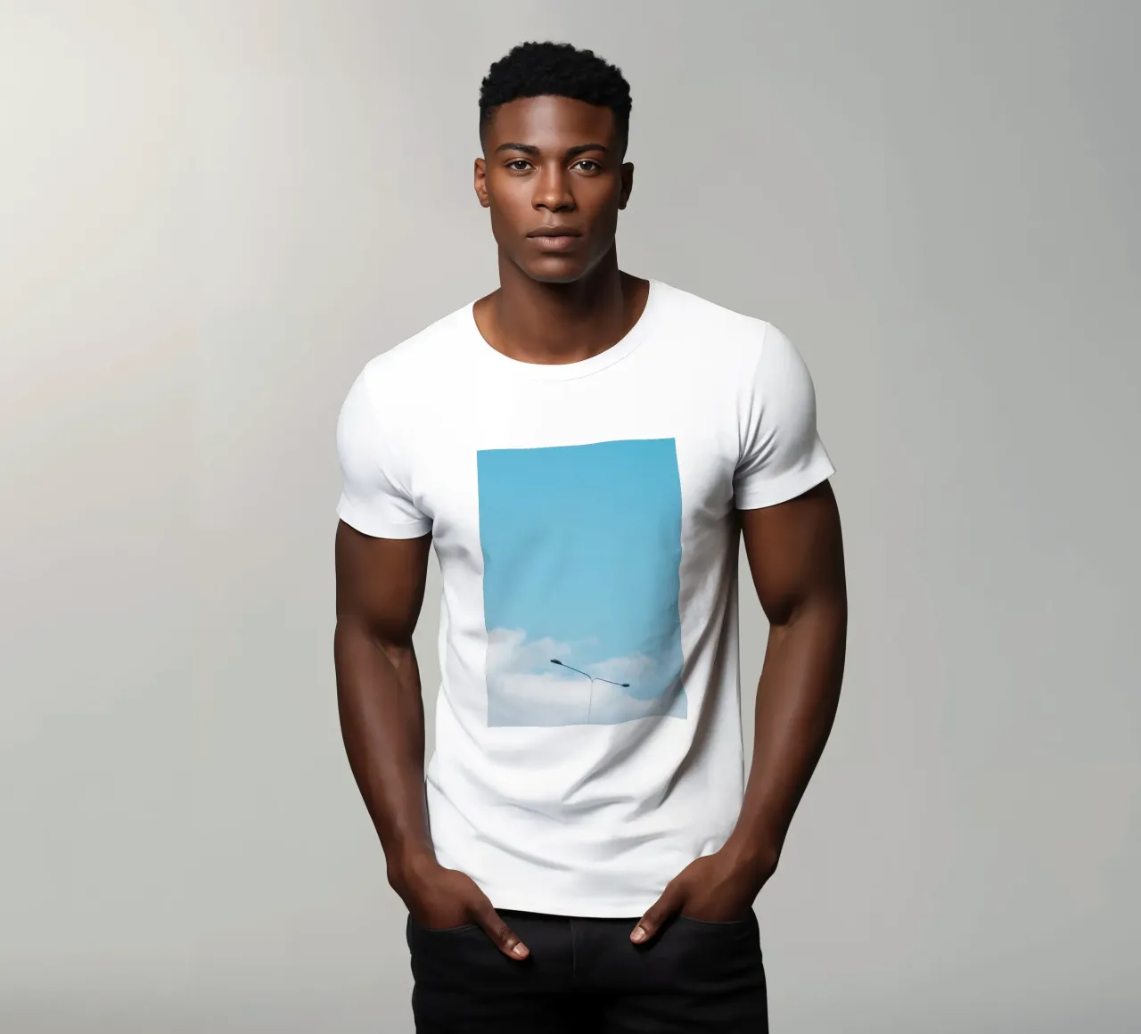 Straßenlaterne ruhig T-Shirt von Bleu