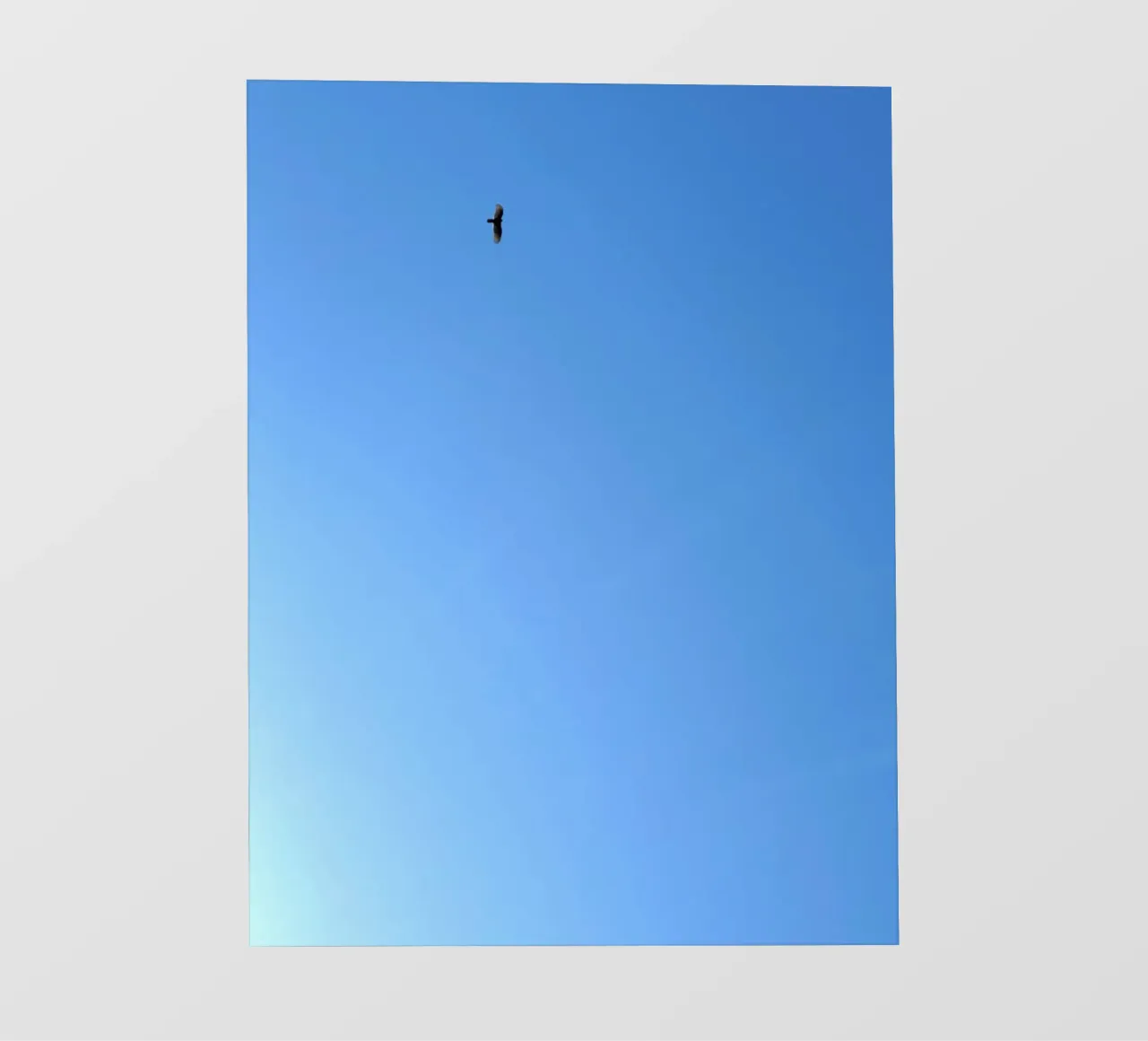 volo in solitudine telo in pvc da Bleu