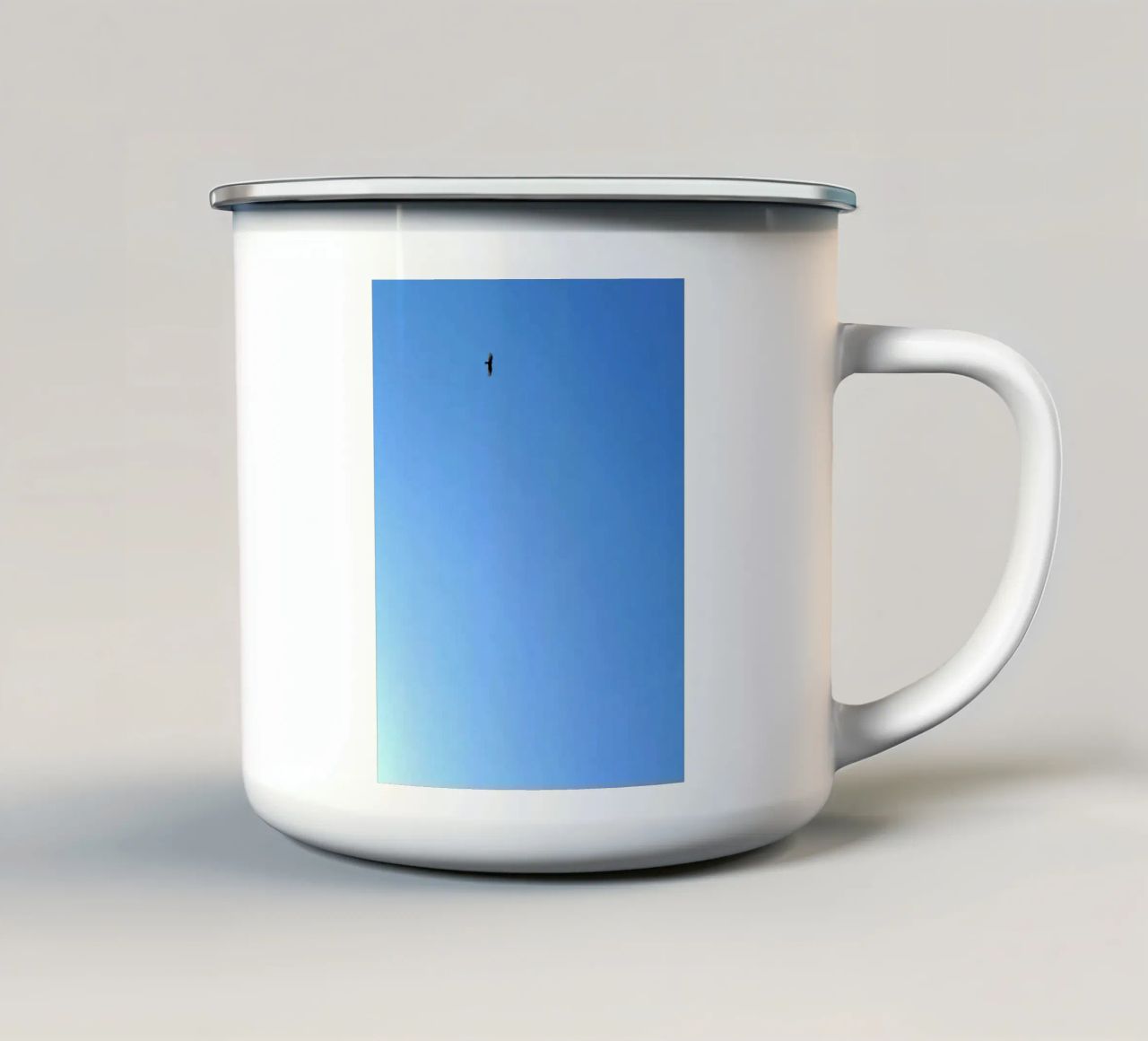 volo in solitudine tazza in smalto da Bleu
