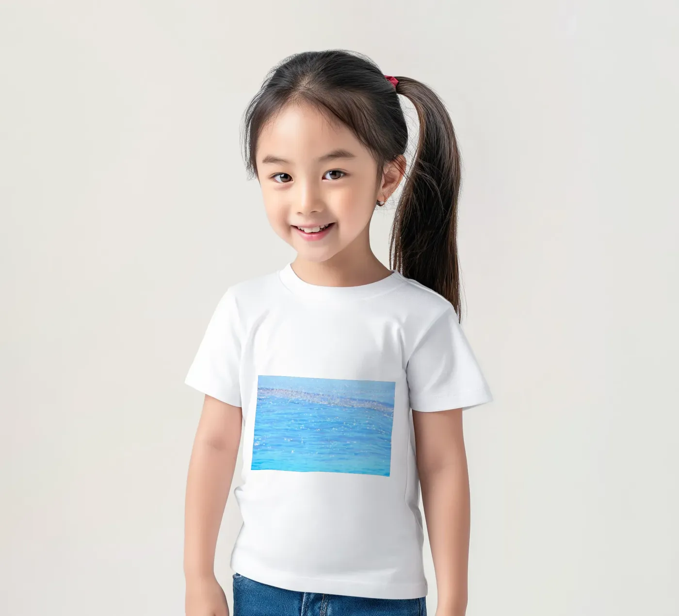 tranquil sparkle t-shirt enfant de Bleu