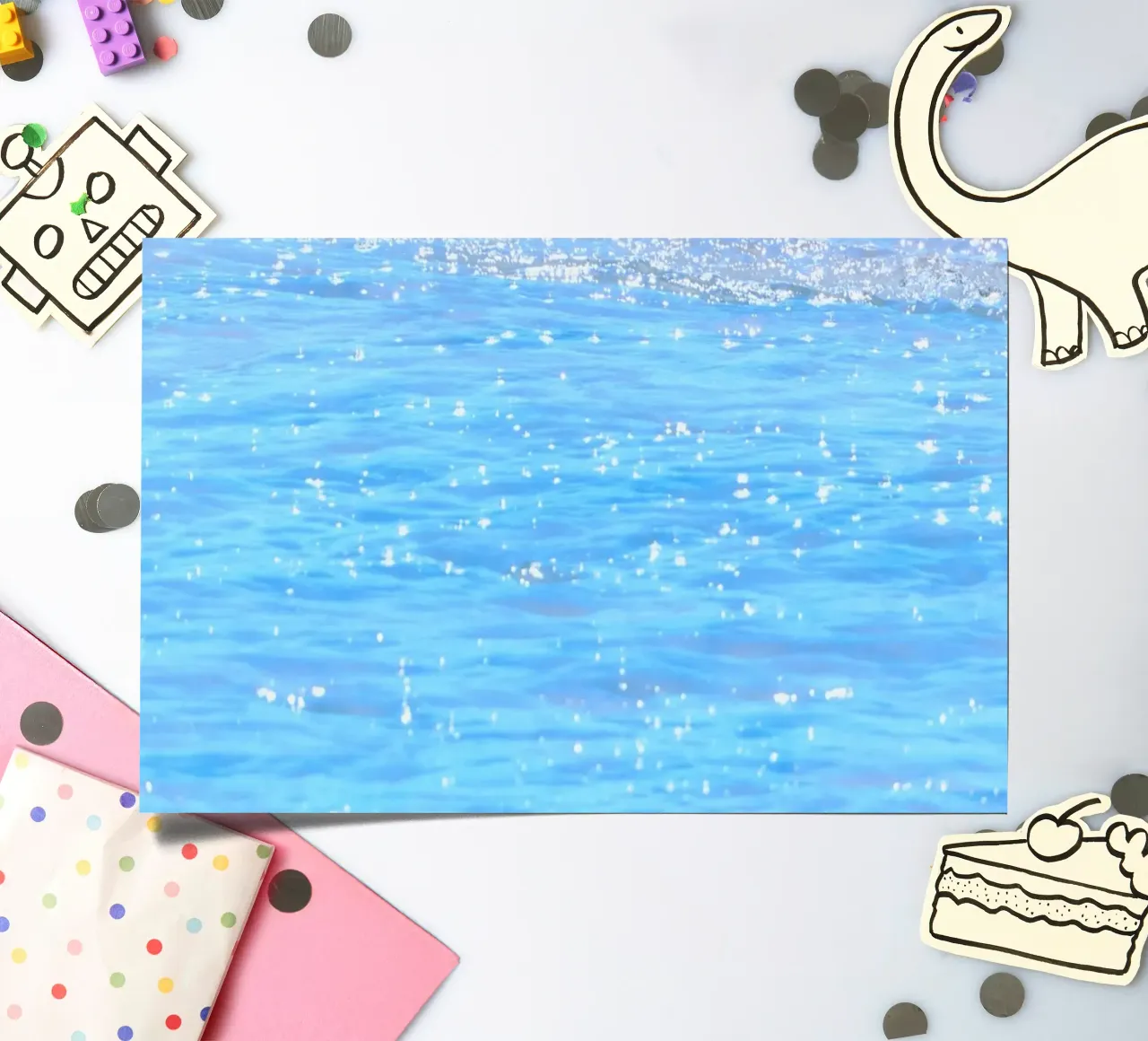 rustige sprankeling stickervel van Bleu