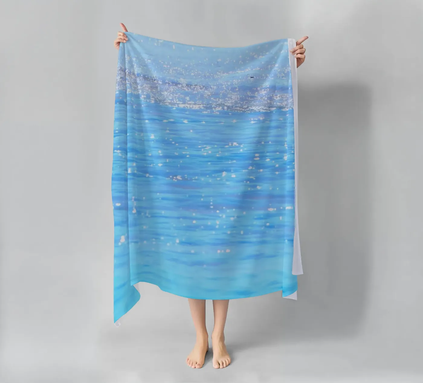 rustige sprankeling strandhanddoek van Bleu