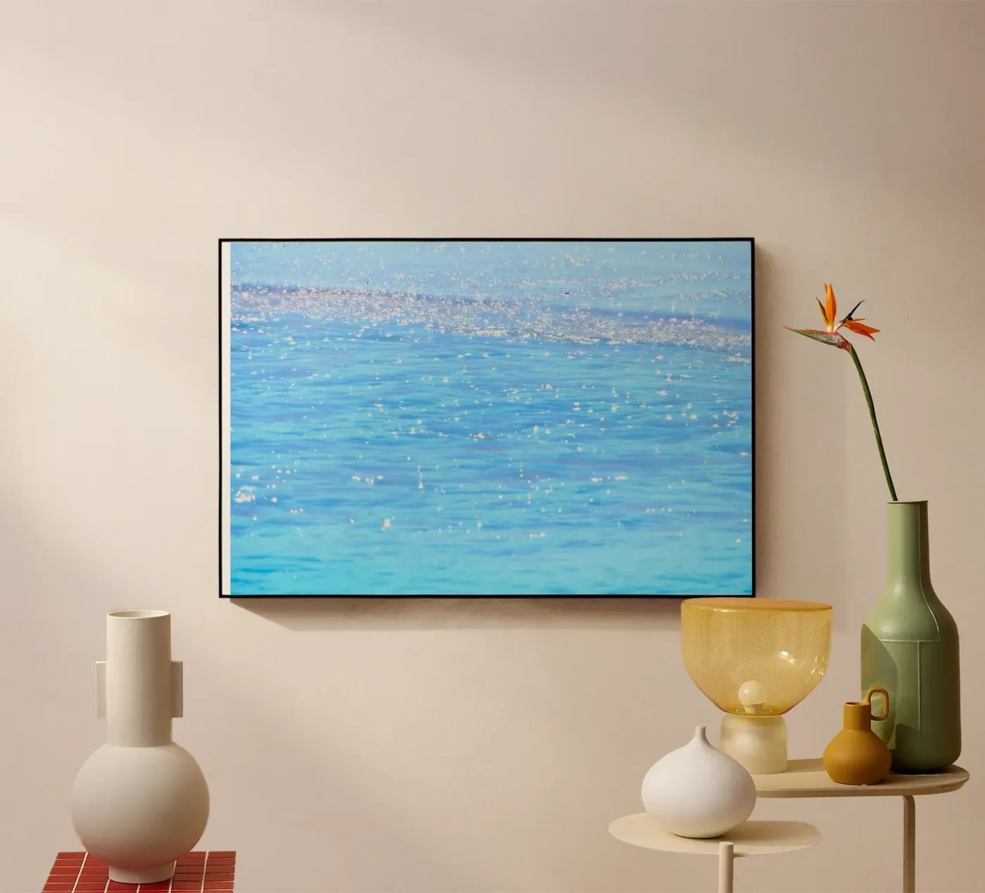 tranquil sparkle plexiglas de Bleu